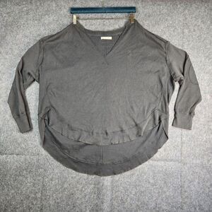 We the Free People Owen Thermal Size Medium Oversized waffle knit Boho Beachy